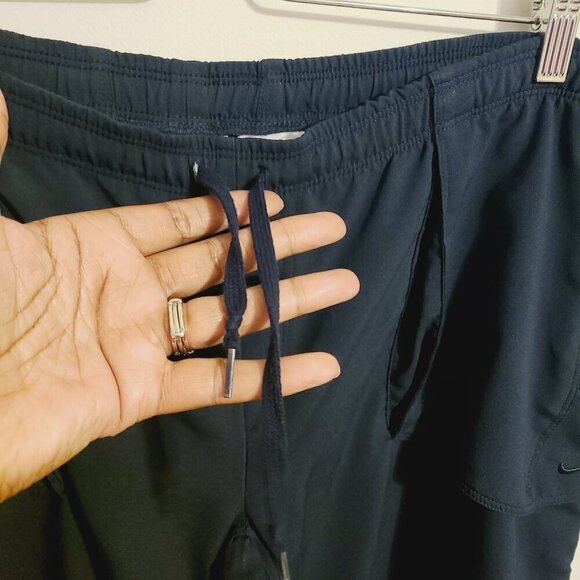 Nike | Women's Black Wide Leg Drill Style Tab Buttons Track Pants (Size XL) - Picture 6 of 15